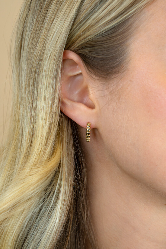 15mm ZINZI Gold Plated Sterling Silver Hoop Earrings Hearts 15x3mm ZIO1798G
