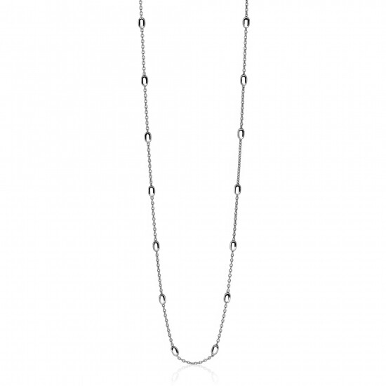 ZINZI Sterling Silver Fantasy Necklace Oval 42-45cm ZIC1655