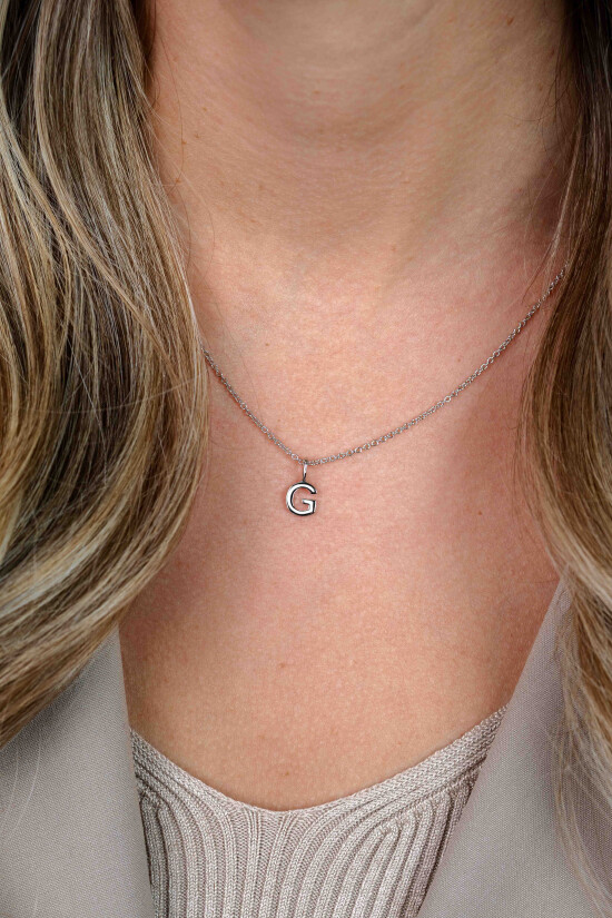 ZINZI Sterling Silver Letter Pendant G ZIH2140G