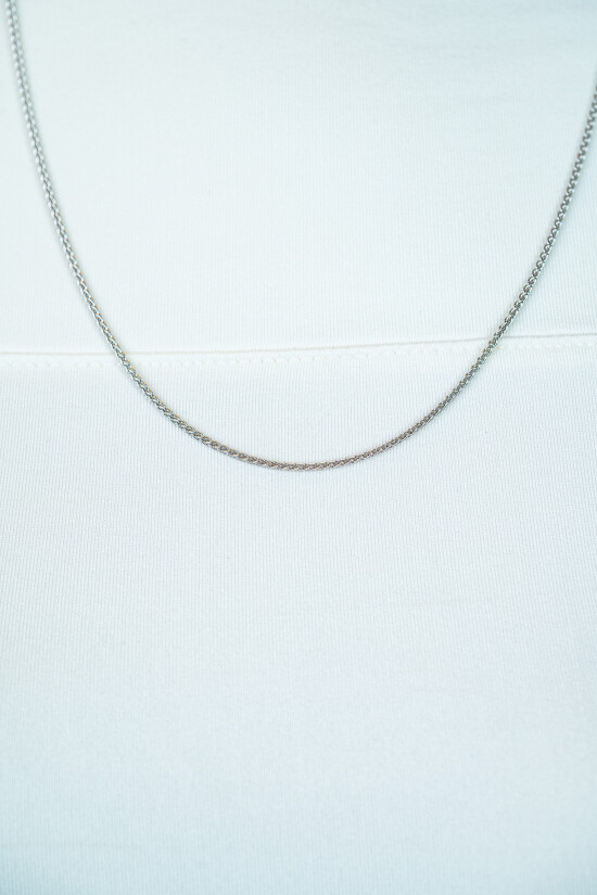 42cm ZINZI Sterling Silver Wheat Chain Necklace ZILC-P42