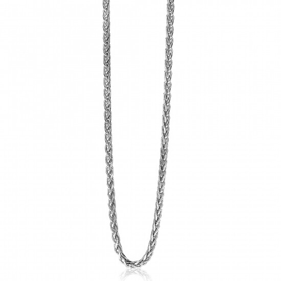 ZINZI Sterling Silver Wheat Chain Necklace width 3mm 45cm ZIC1931