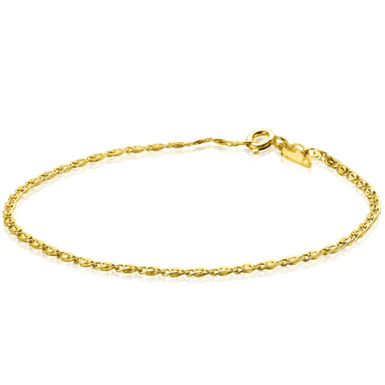ZINZI 14K Gold Fantasy Chain Bracelet 1,6mm width ZGA295