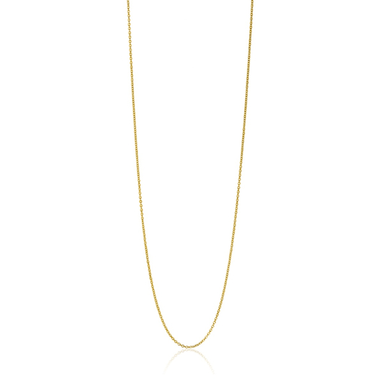 45cm ZINZI 14K Gold Anchor Necklace 0,7mm width ZGLA45-07