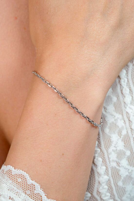 ZINZI zlv. armband massieve marine schakels