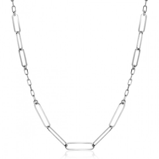 ZINZI Sterling Silver Necklace Paperclip Chains 40-45cm ZIC-BF60