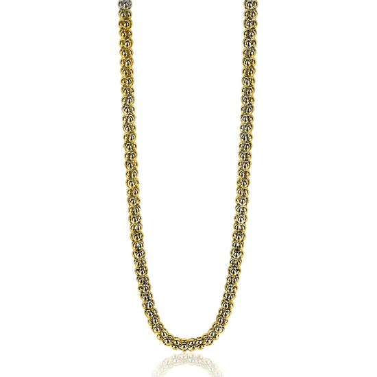 ZINZI Gold Plated Sterling Silver Chain Necklace 45cm ZIC1288