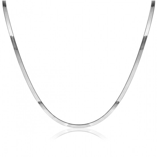 ZINZI Sterling Silver Snake Chain Necklace 45cm 3.5mm width ZIC2292