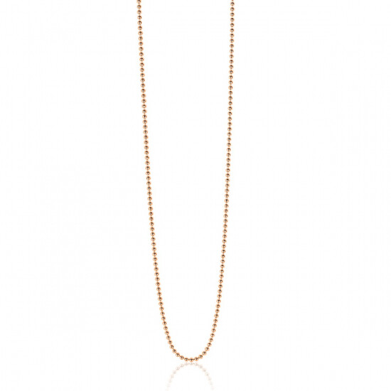 ZINZI zlv. bol collier 45 cm rosé verguld