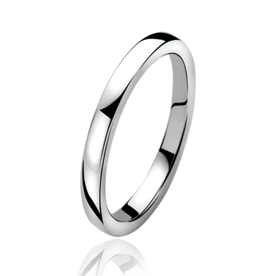 ZINZI Sterling Silver Ring Shiny 2mm ZIR828