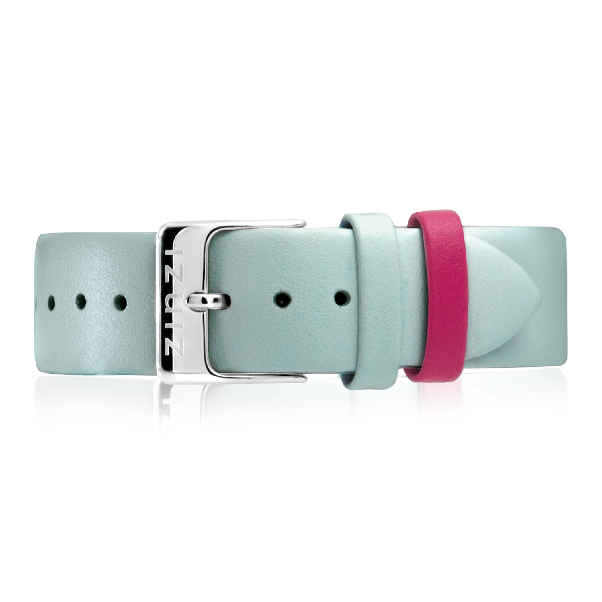 Aqua Blue Leather Band for ZINZI Watch RETBAND23