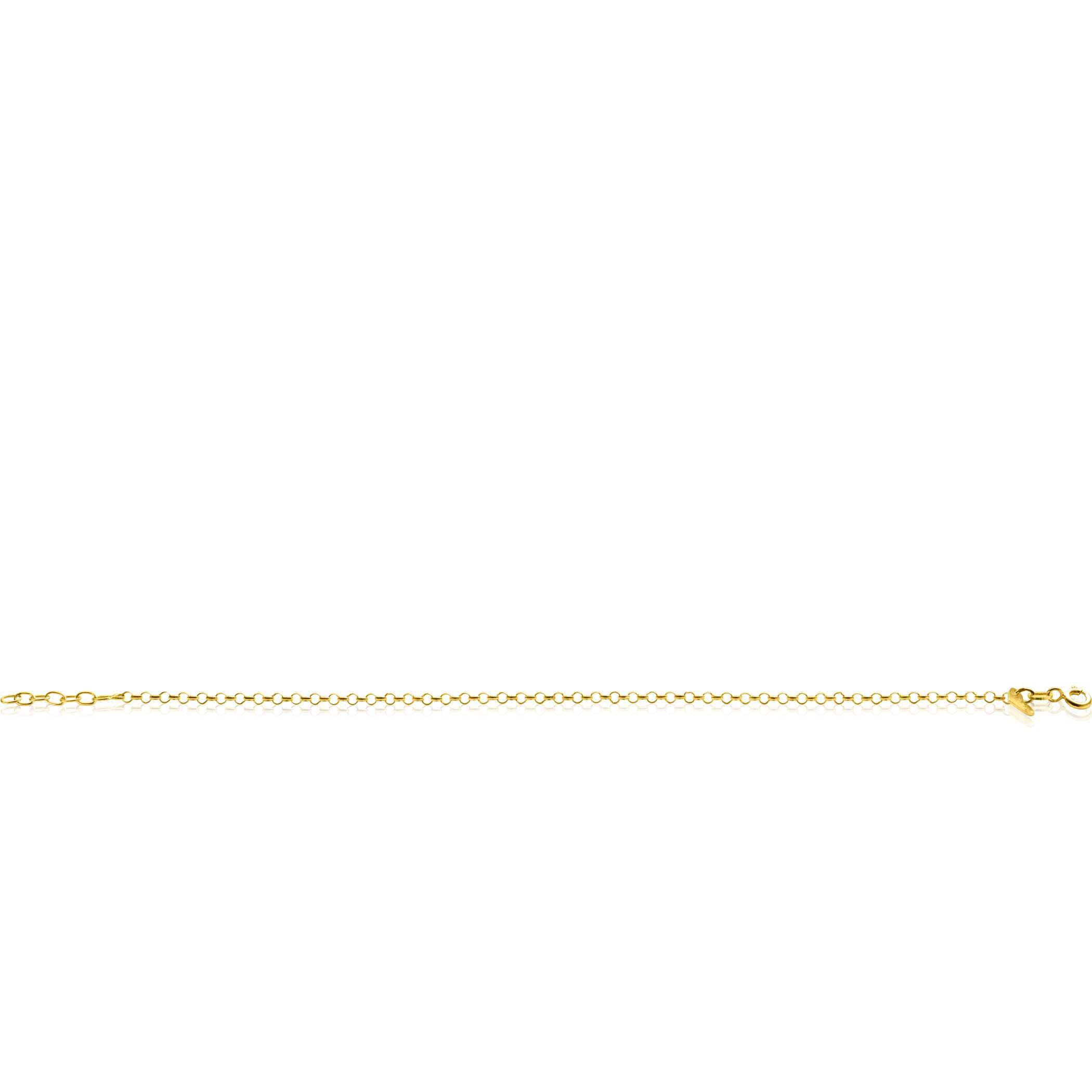 ZINZI 14K Gold Rolo Chain Bracelet 2,2mm width 18-20cm ZGA441