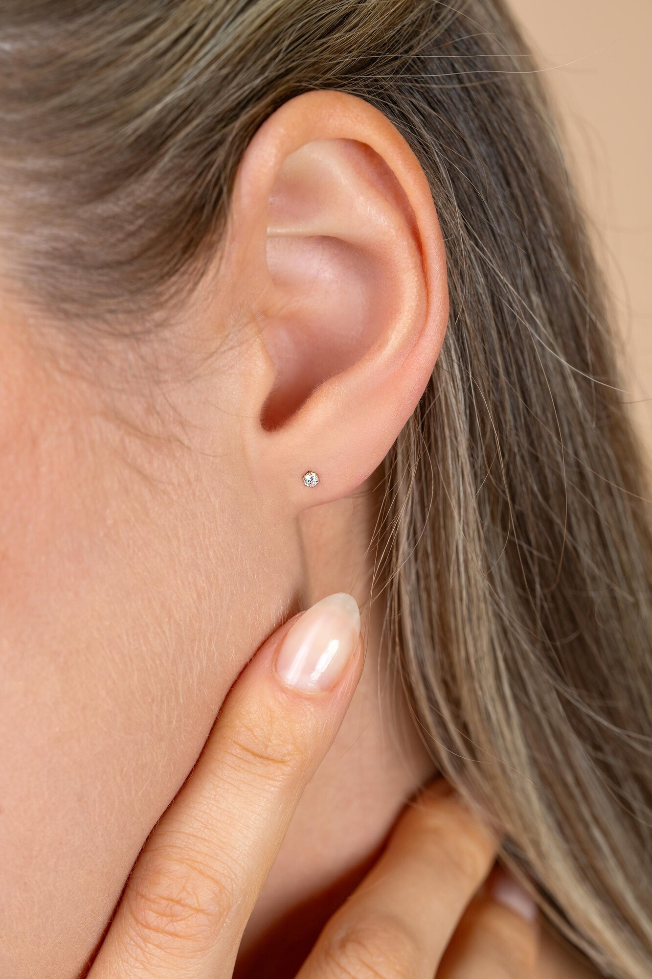 ZINZI GOLD oorknopjes zirc.in glad kastje 2.6mm