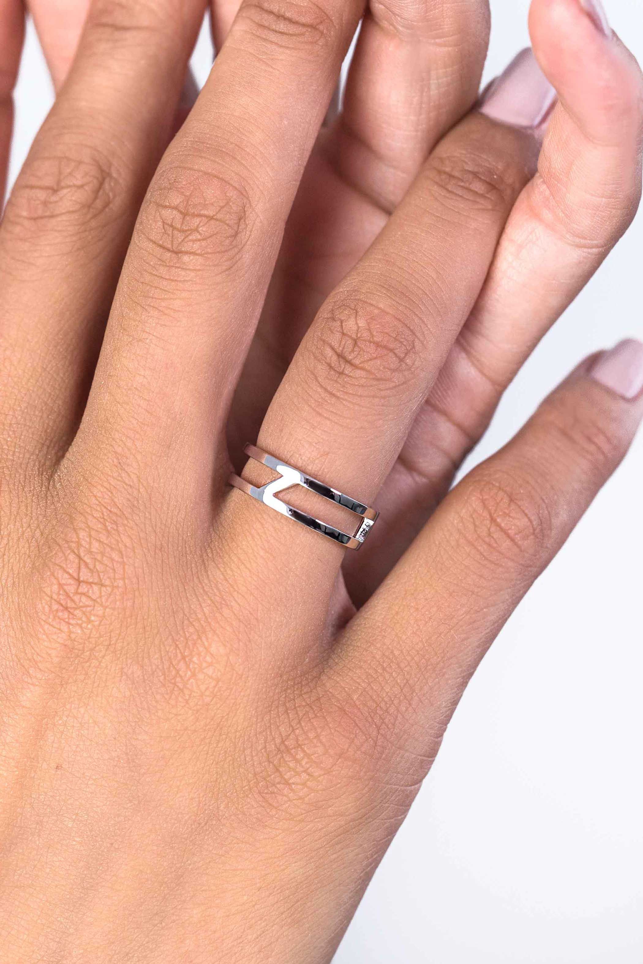 ZINZI Sterling Silver Ring Shiny Smooth 8mm ZIR1154