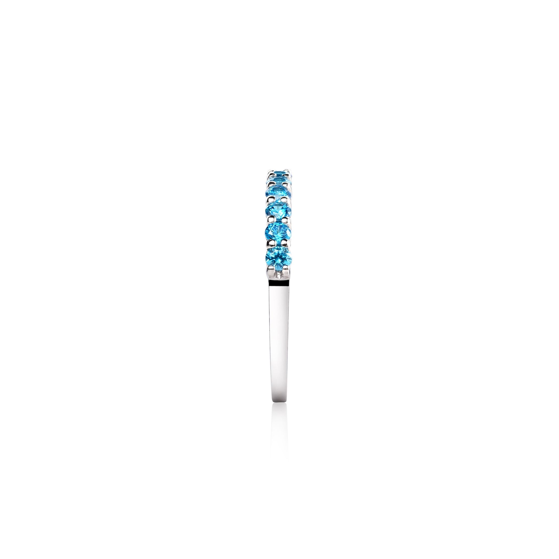 ZINZI Sterling Silver Stackable Ring Turquoise ZIR827T