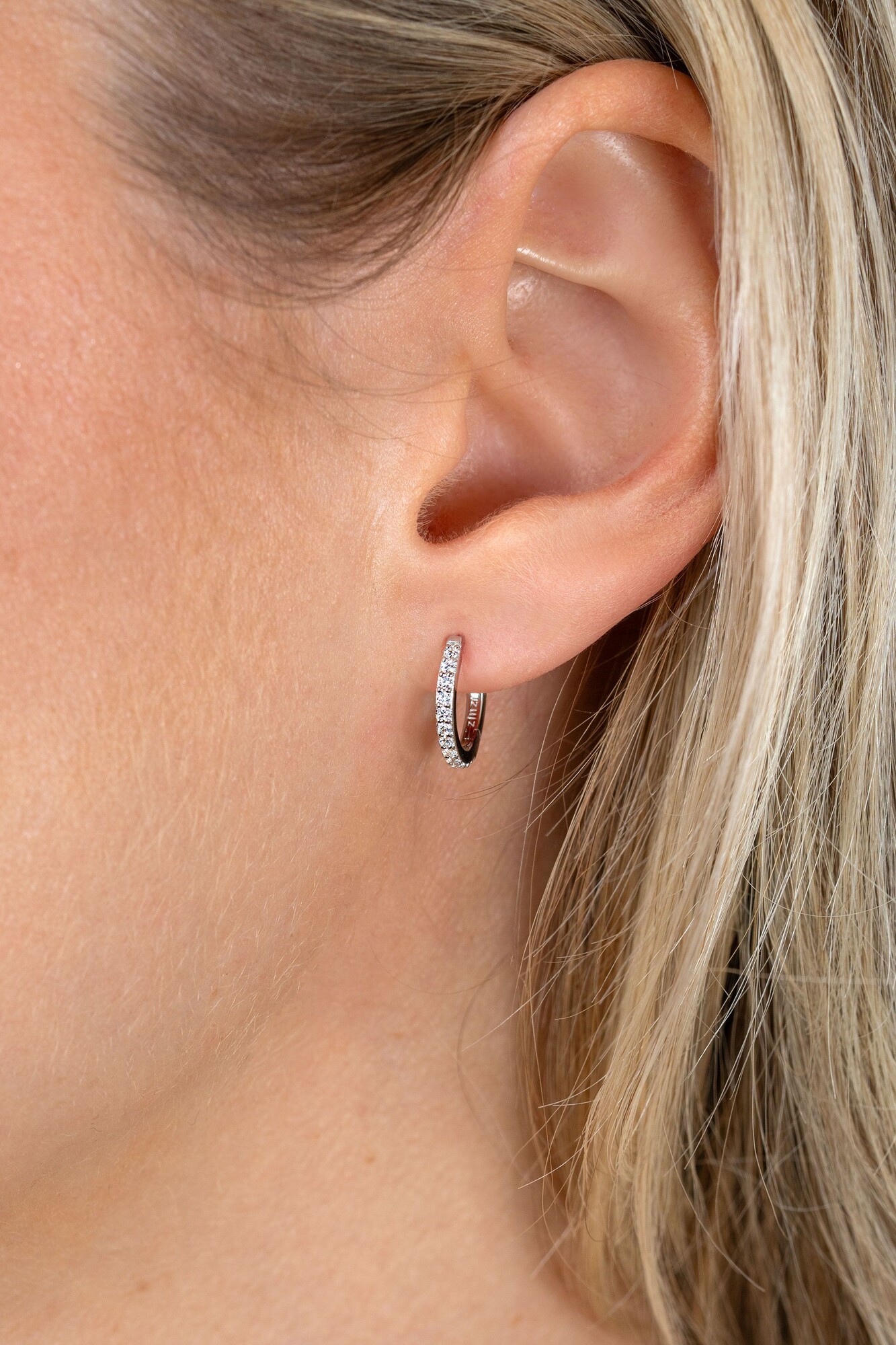 ZINZI zlv. klapcreolen met zirconia's 13x1.6mm