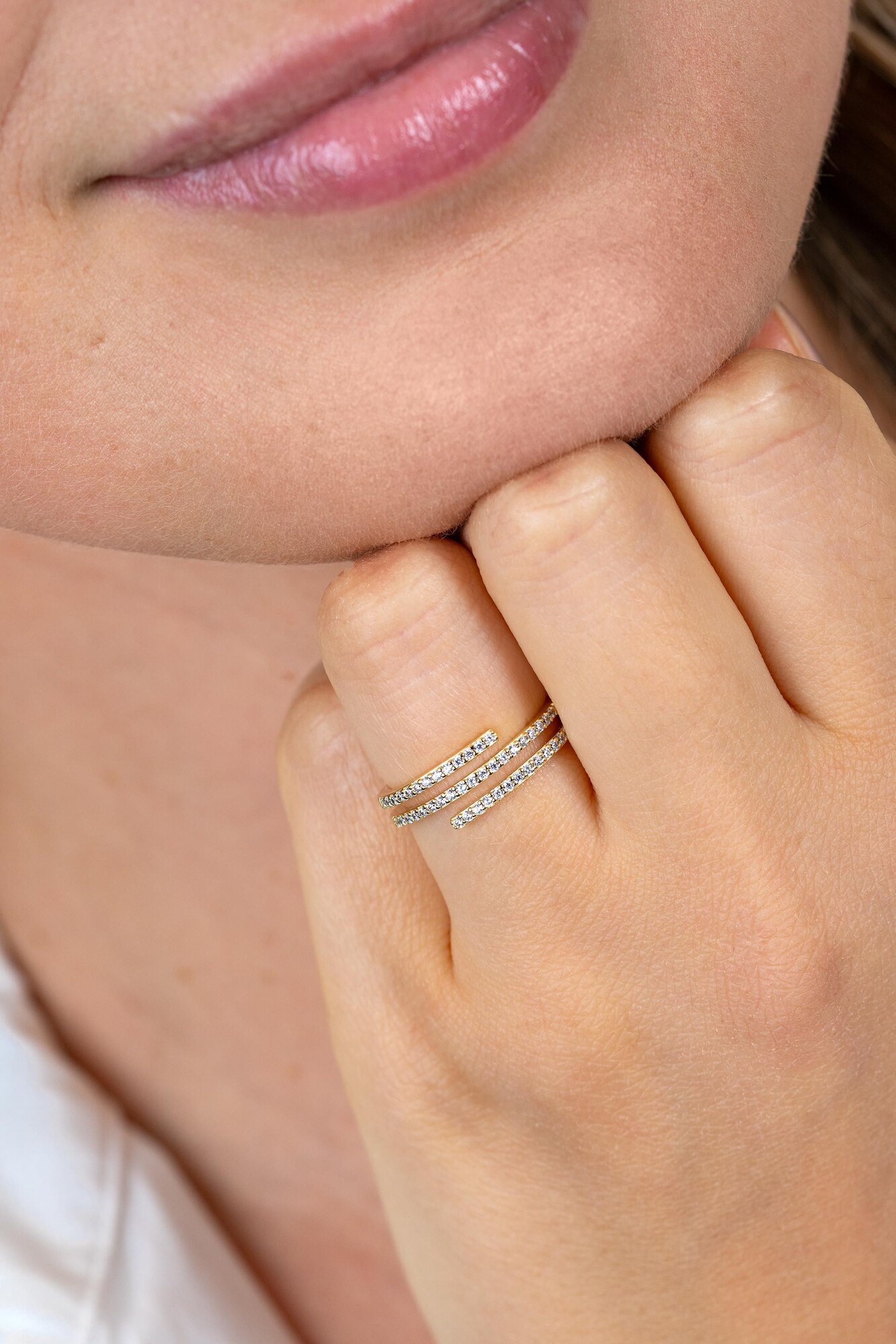 ZINZI zlv. ring gg.verg.slagmodel 3 banen zirc.mt.62