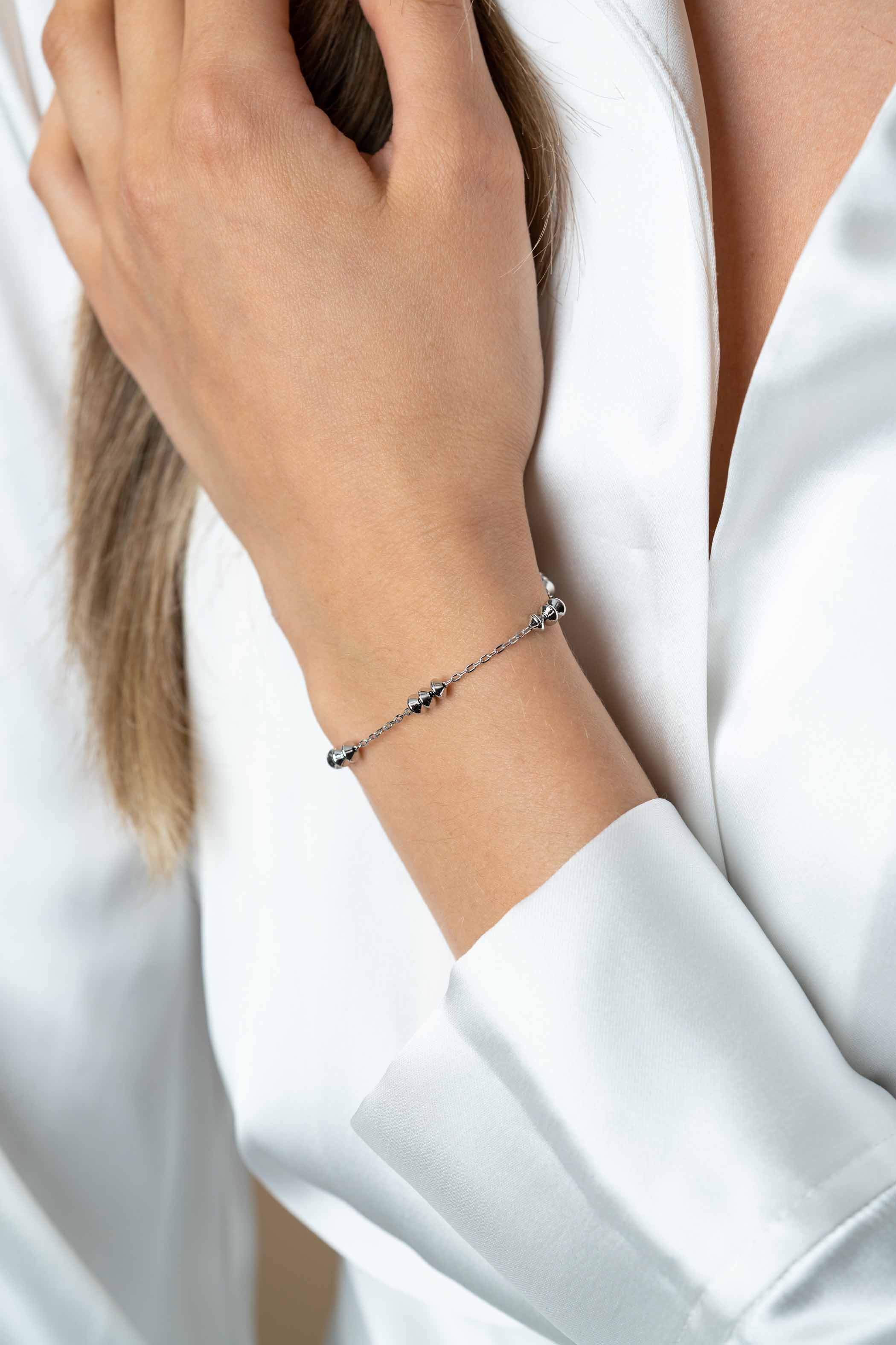 ZINZI zlv. armband fantasie met tolletjes vorm
