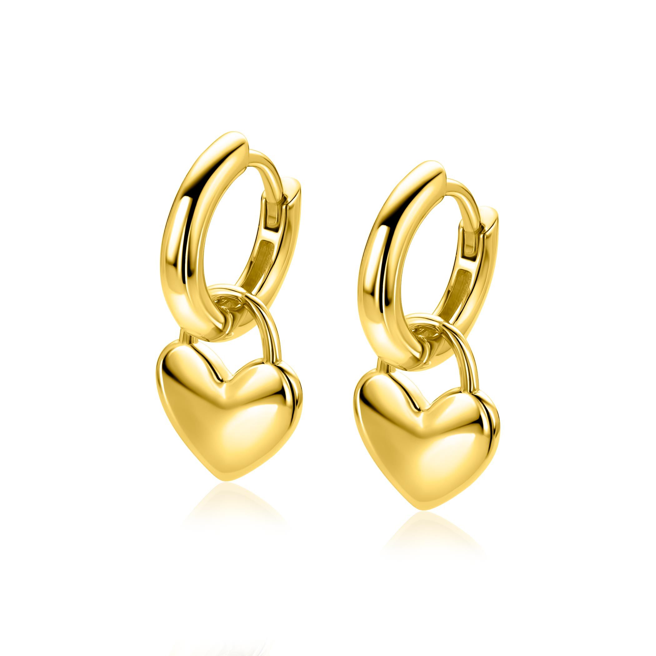 ZINZI zlv. gg.verg. oorbedels hart