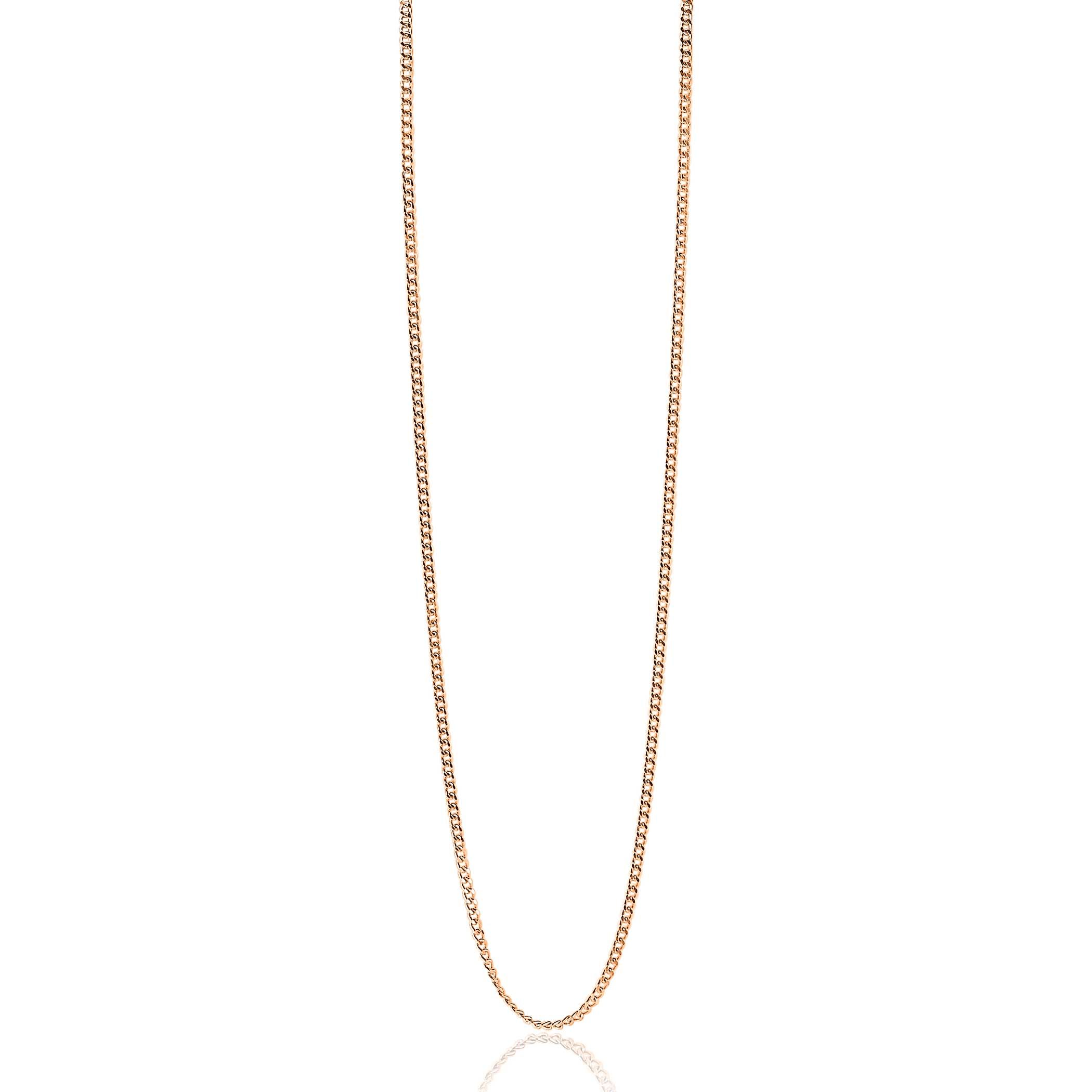 ZINZI zlv. gourmet collier 60 cm rosé verguld