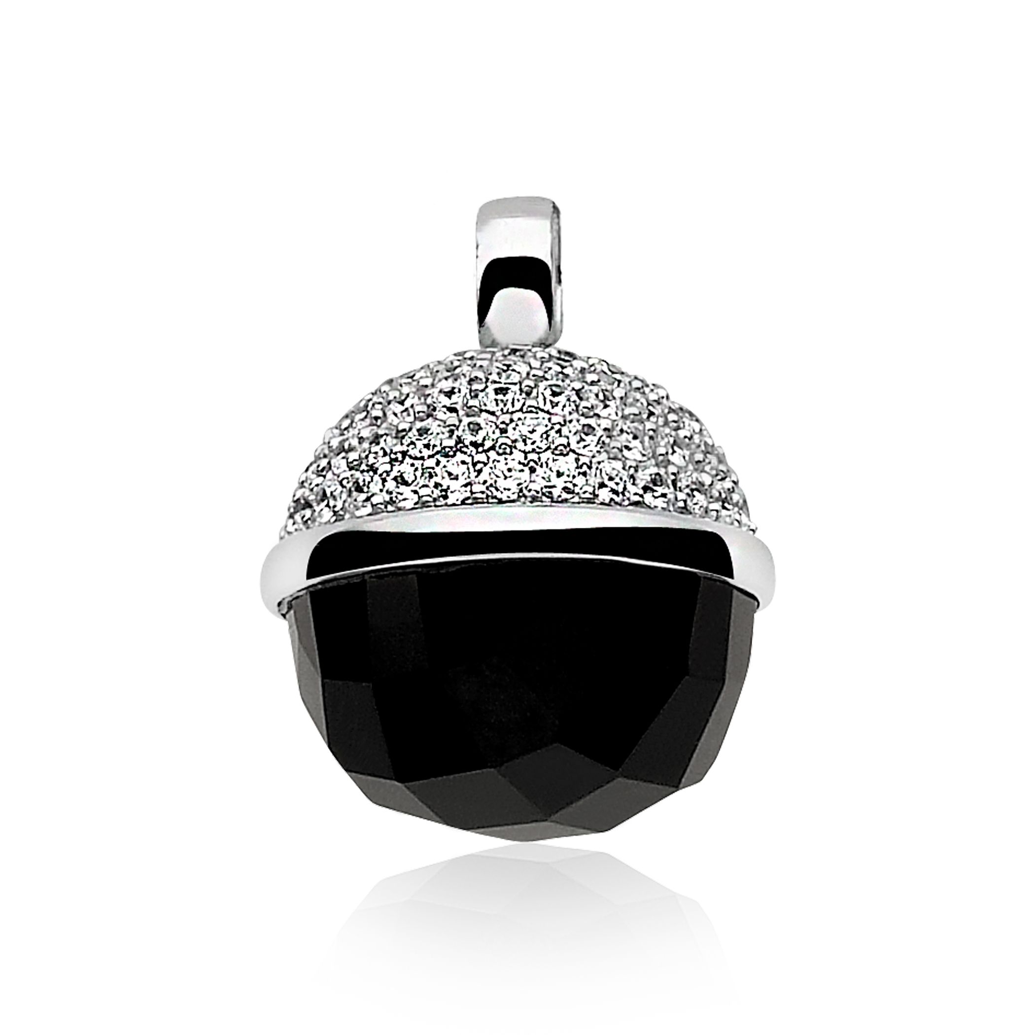 ZINZI Sterling Silver Pendant Black ZIH623Z
