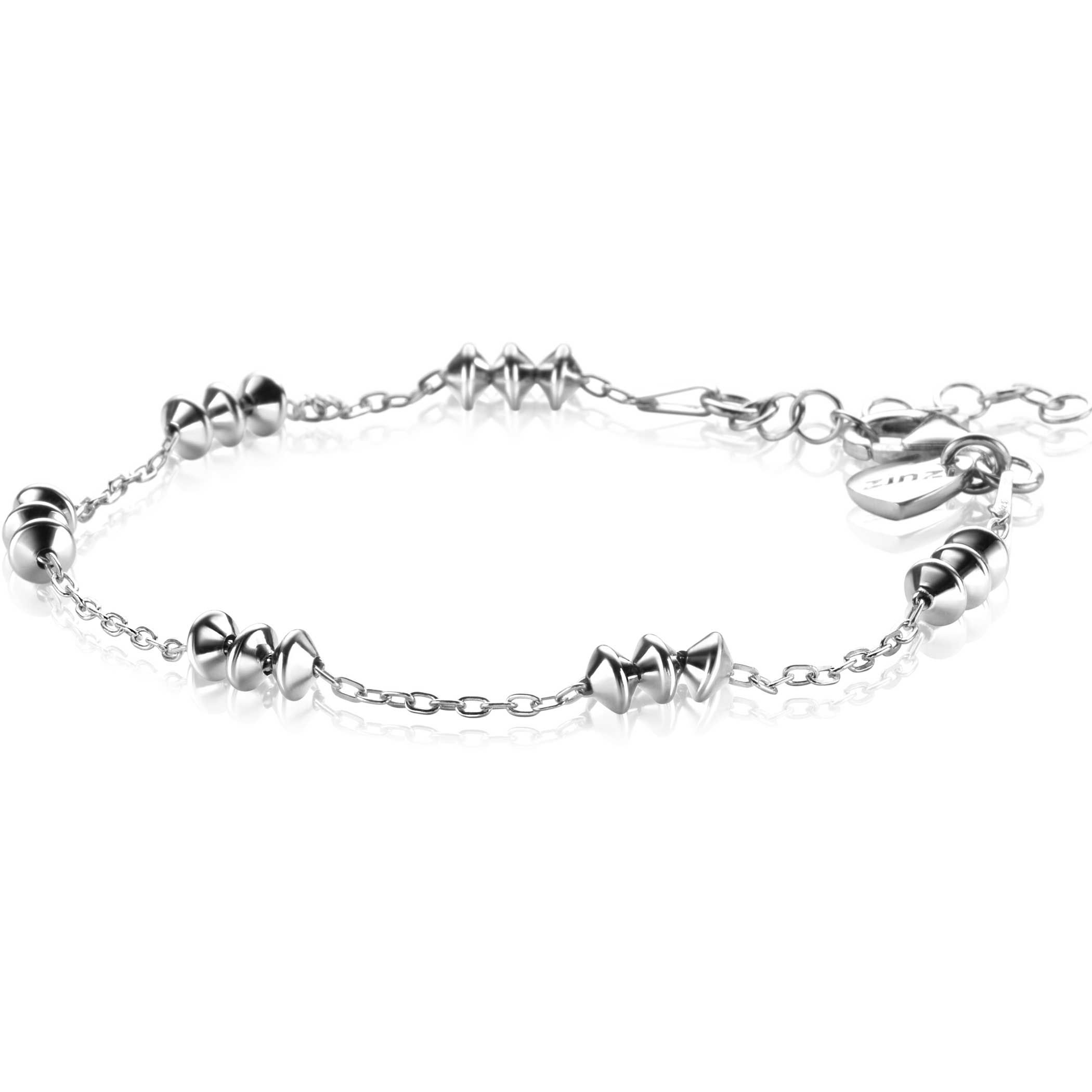 ZINZI zlv. armband fantasie met tolletjes vorm
