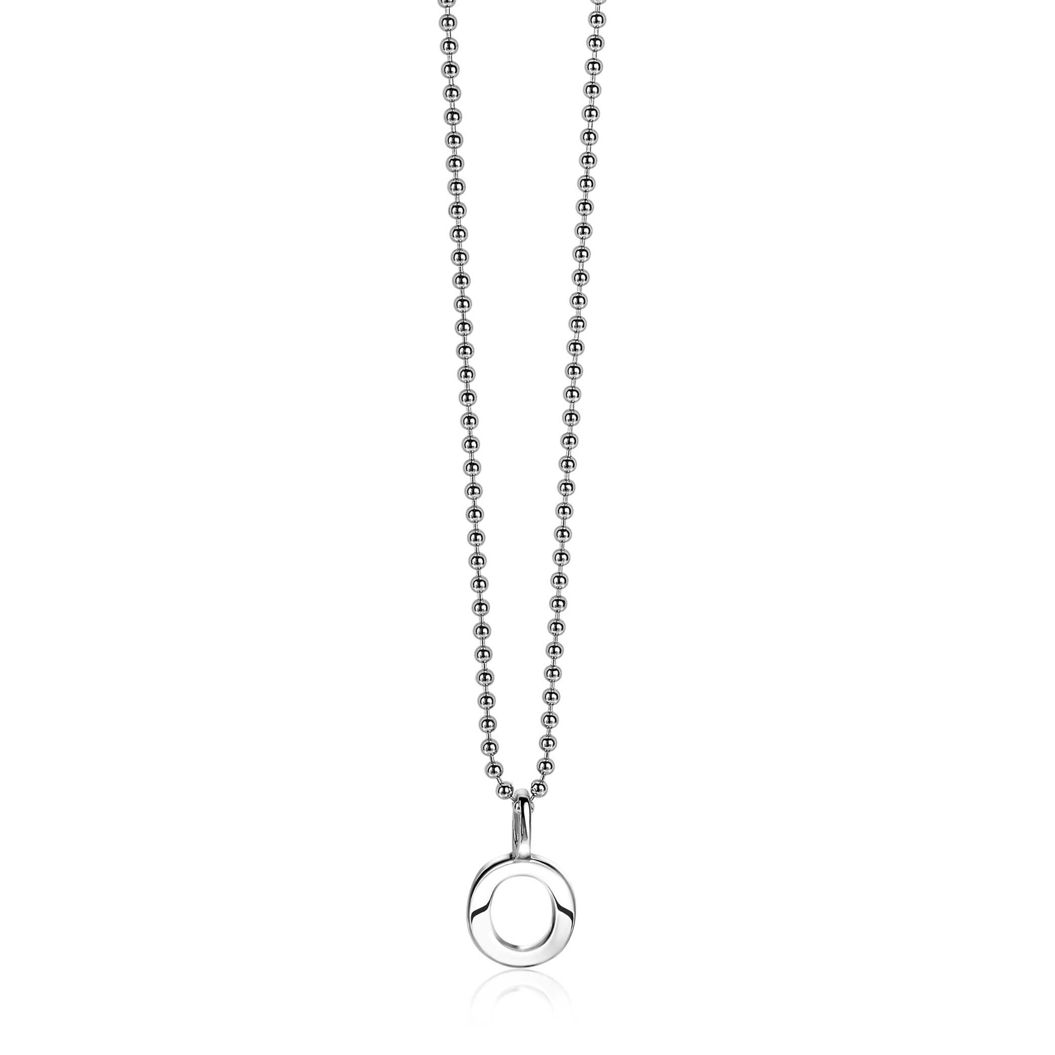 ZINZI Sterling Silver Letter Pendant O ZIH2140O