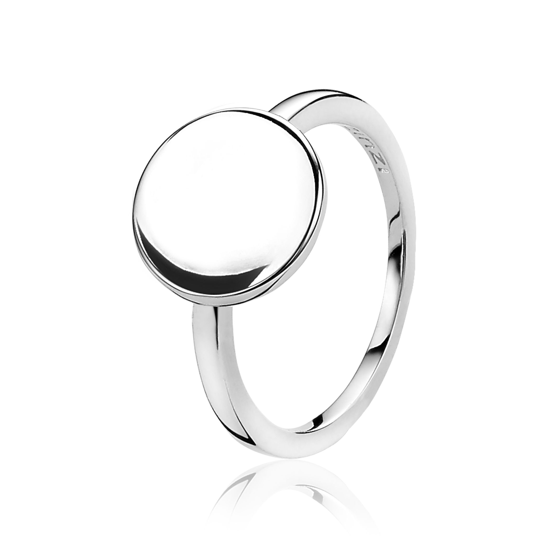 ZINZI Sterling Silver Ring Round ZIR1306