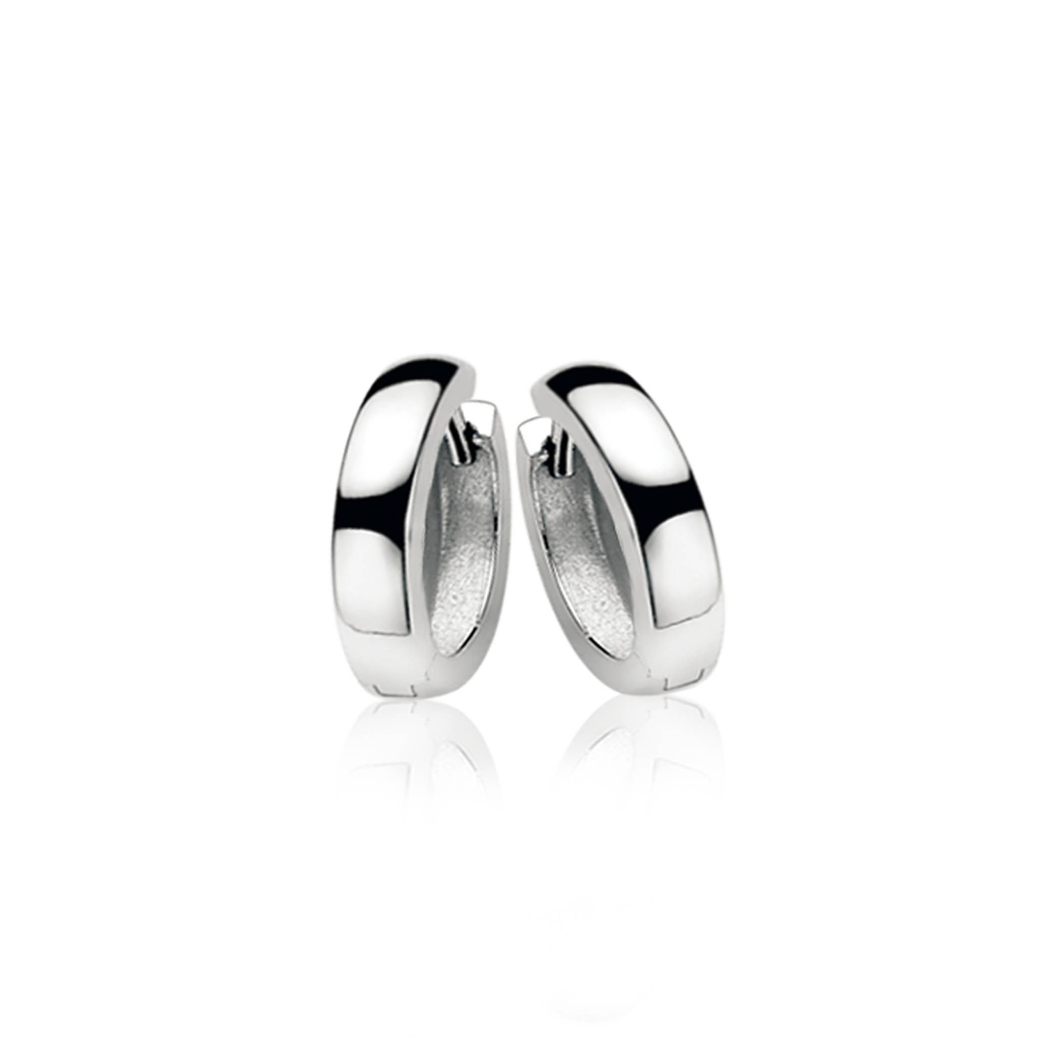12mm ZINZI Sterling Silver Hoop Earrings 12x3mm ZIO187