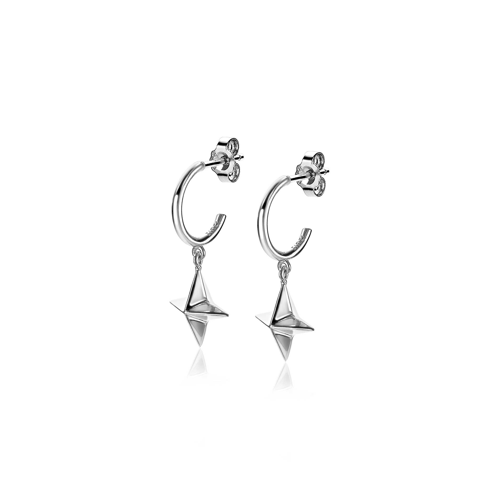ZINZI Sterling Silver Earrings Star Charm ZIO1979