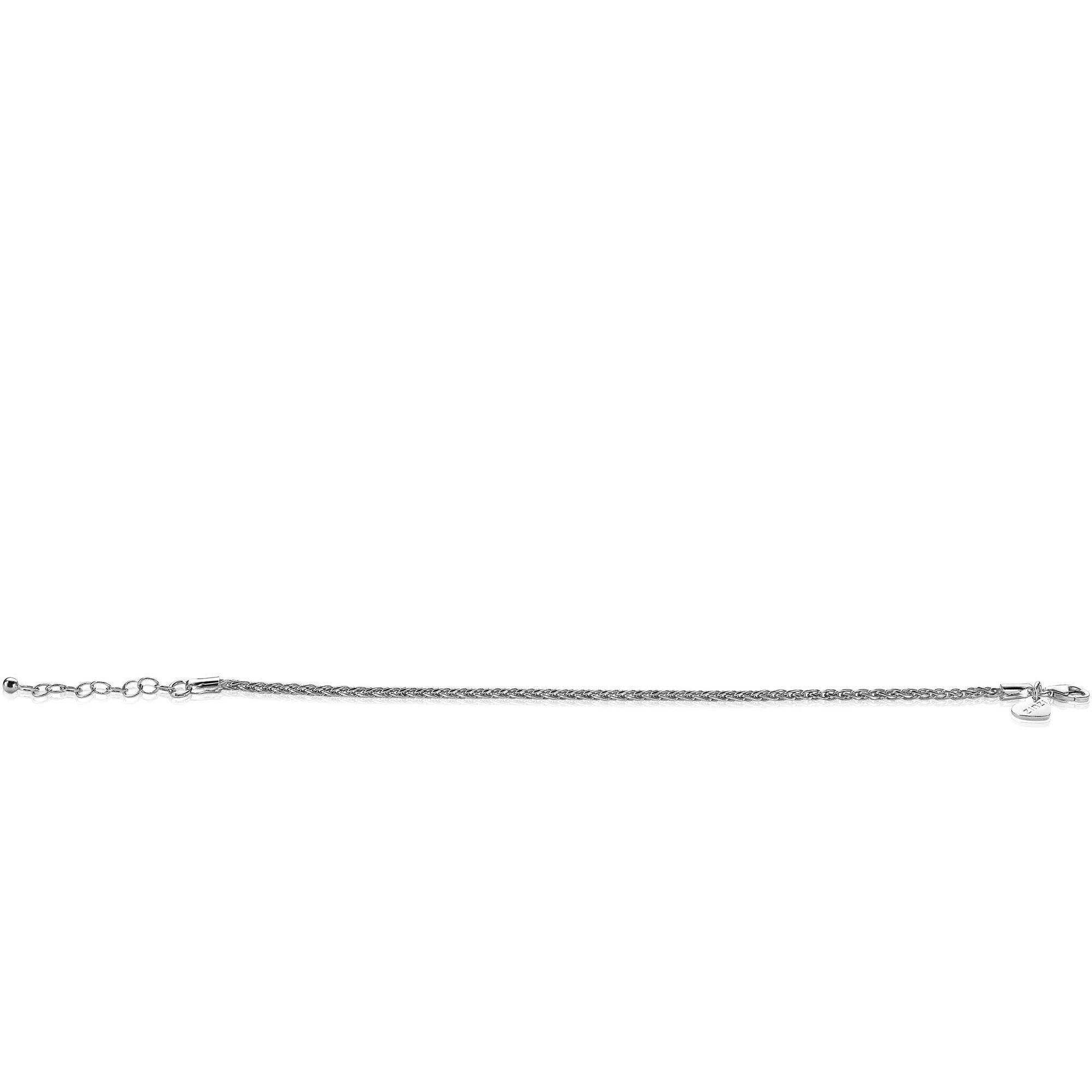 ZINZI Sterling Silver Wheat Chain Bracelet width 2mm ZIA1931