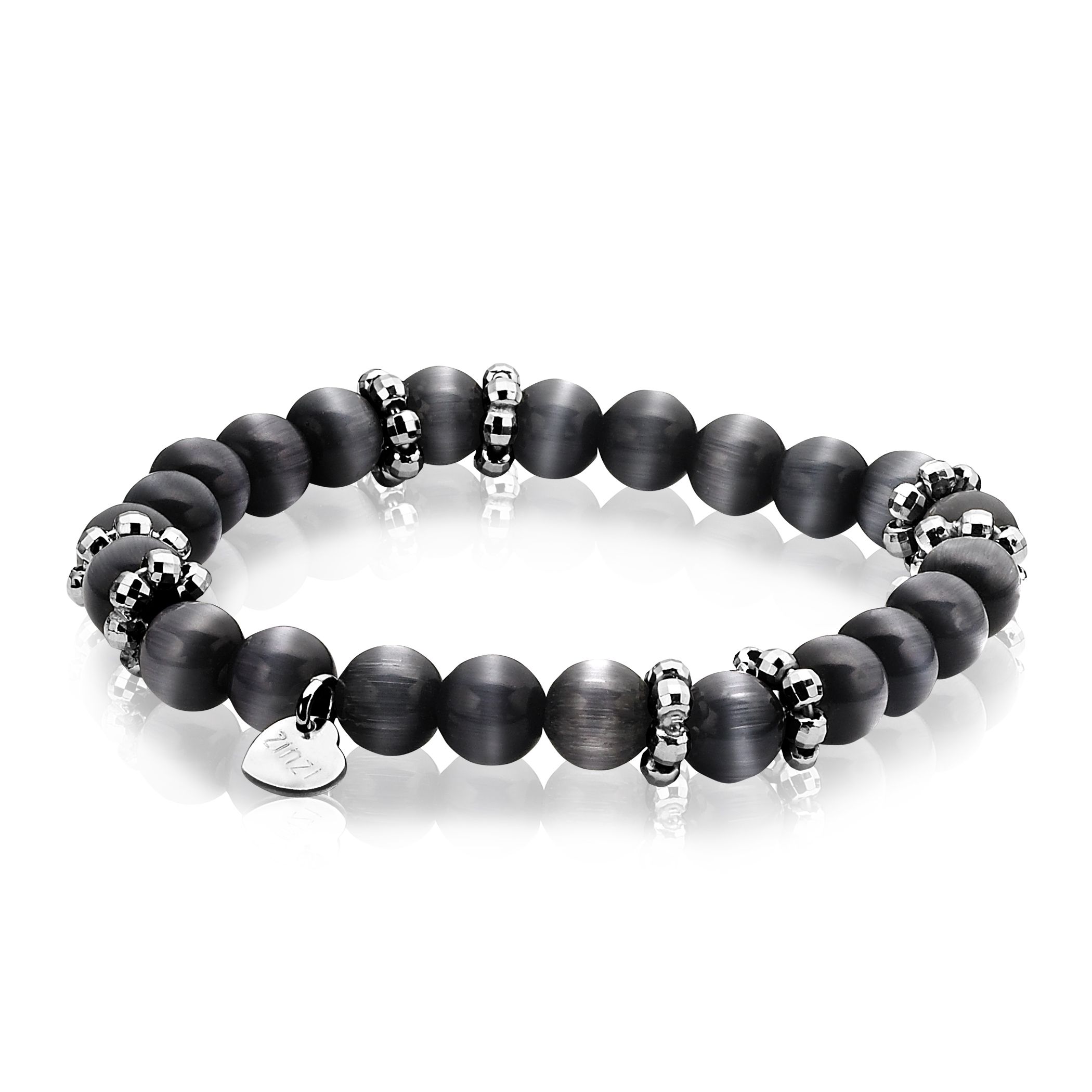 ZINZI Sterling Silver Bracelet Black Cat's Eye ZIA932Z