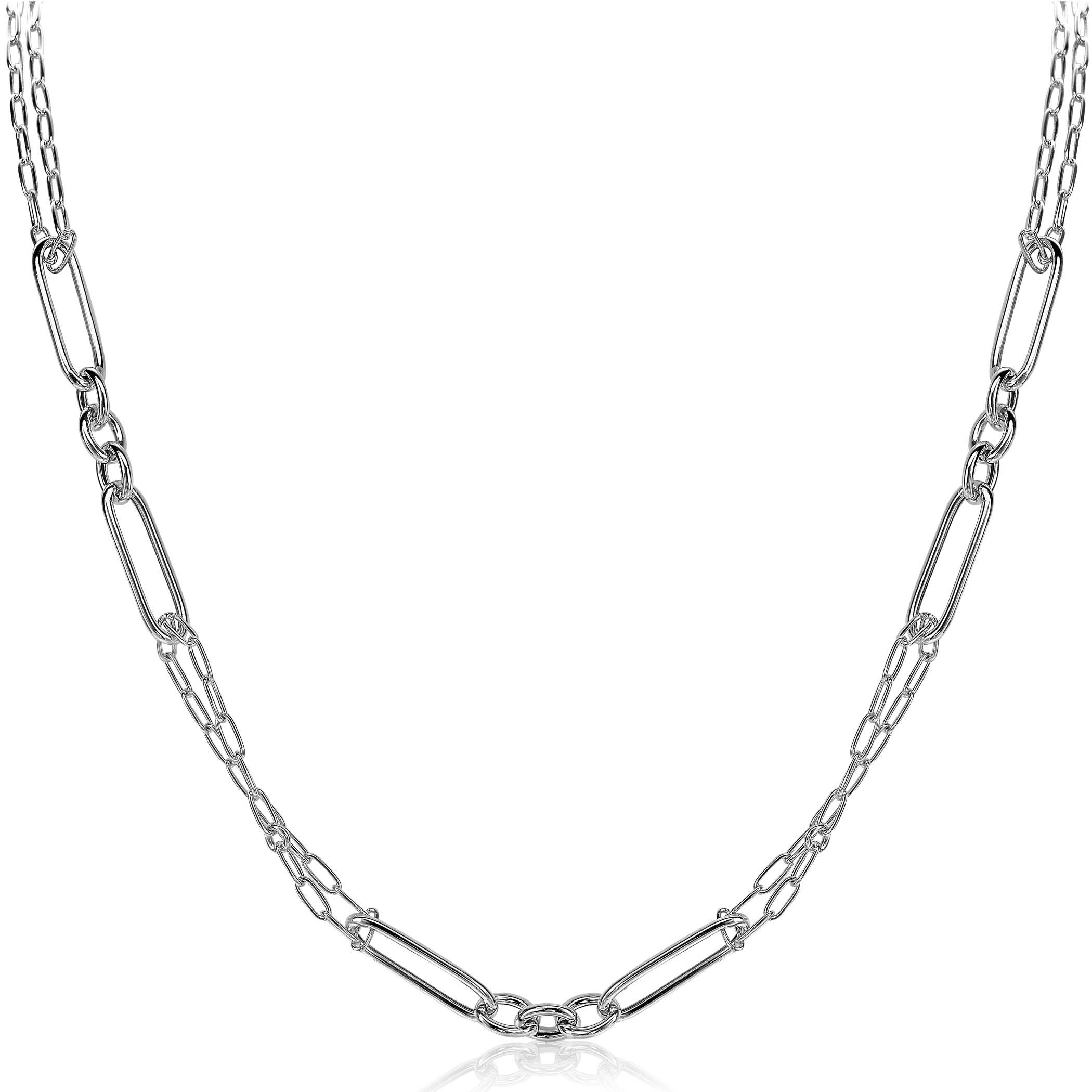 ZINZI Sterling Silver Necklace Trendy Chain 45cm ZIC1991