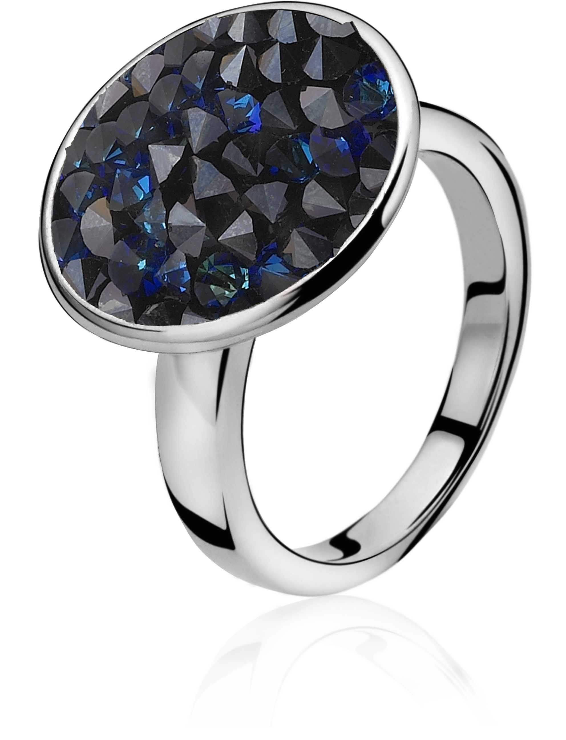 ZINZI Sterling Silver Ring Blue ZIR809B