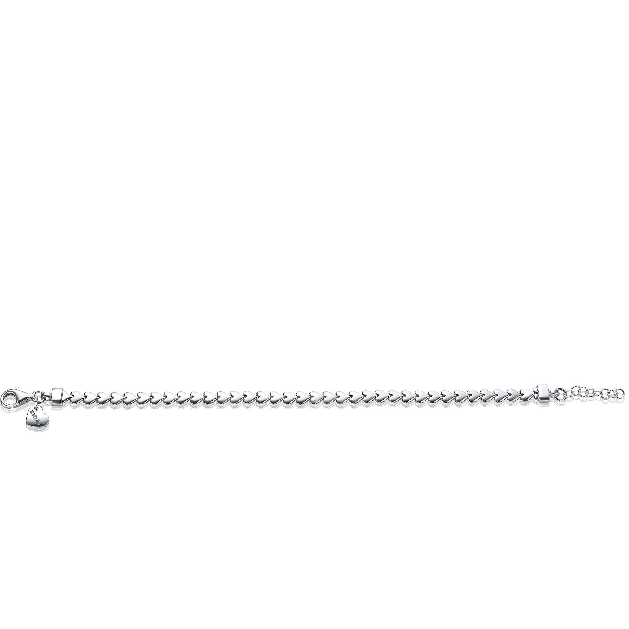 ZINZI Sterling Silver Bracelet Hearts width 4,5mm ZIA1798