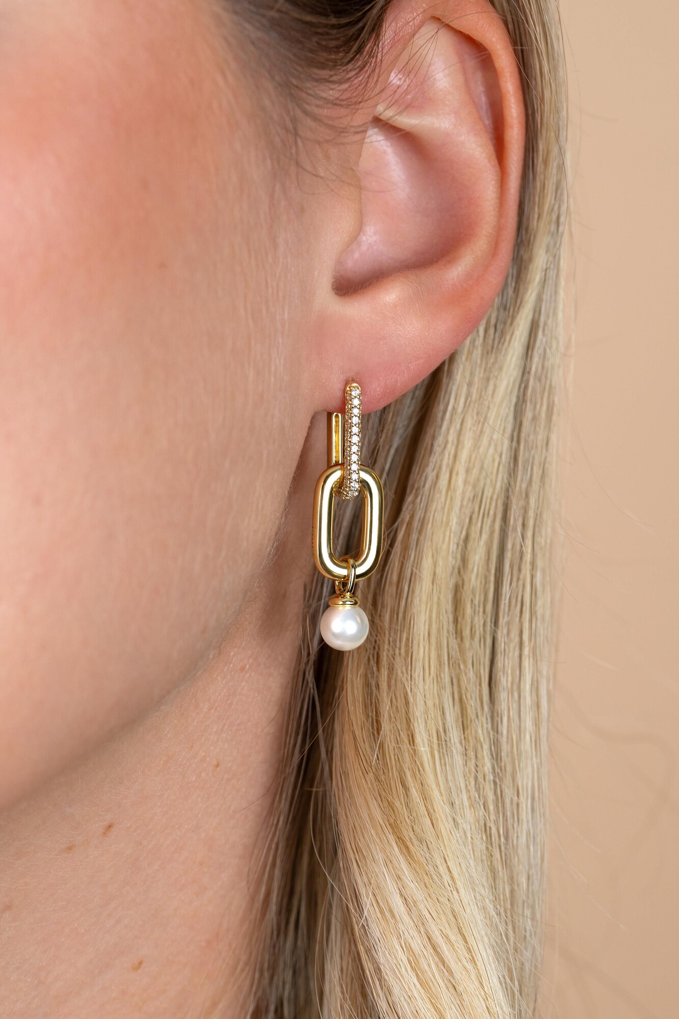 ZINZI zlv.oorbedels gg.verg.ovaal open en parel 6mm