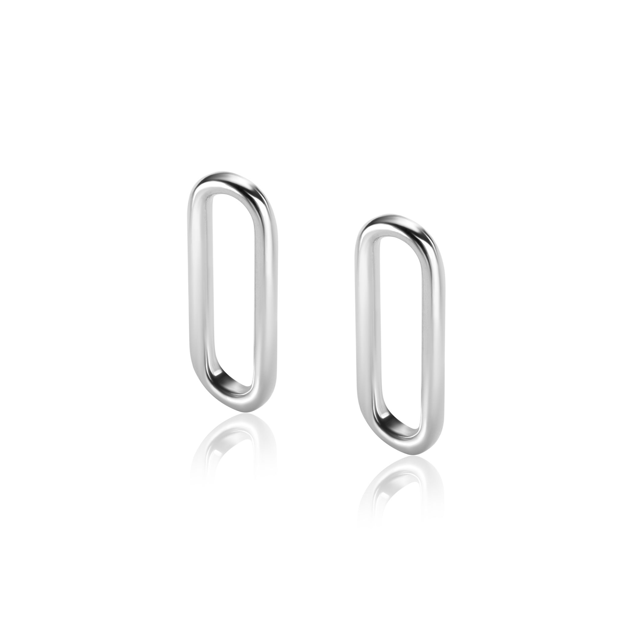 20mm ZINZI Sterling Silver Earrings Pendants Open Oval ZICH2415 (excl. hoop earrings)