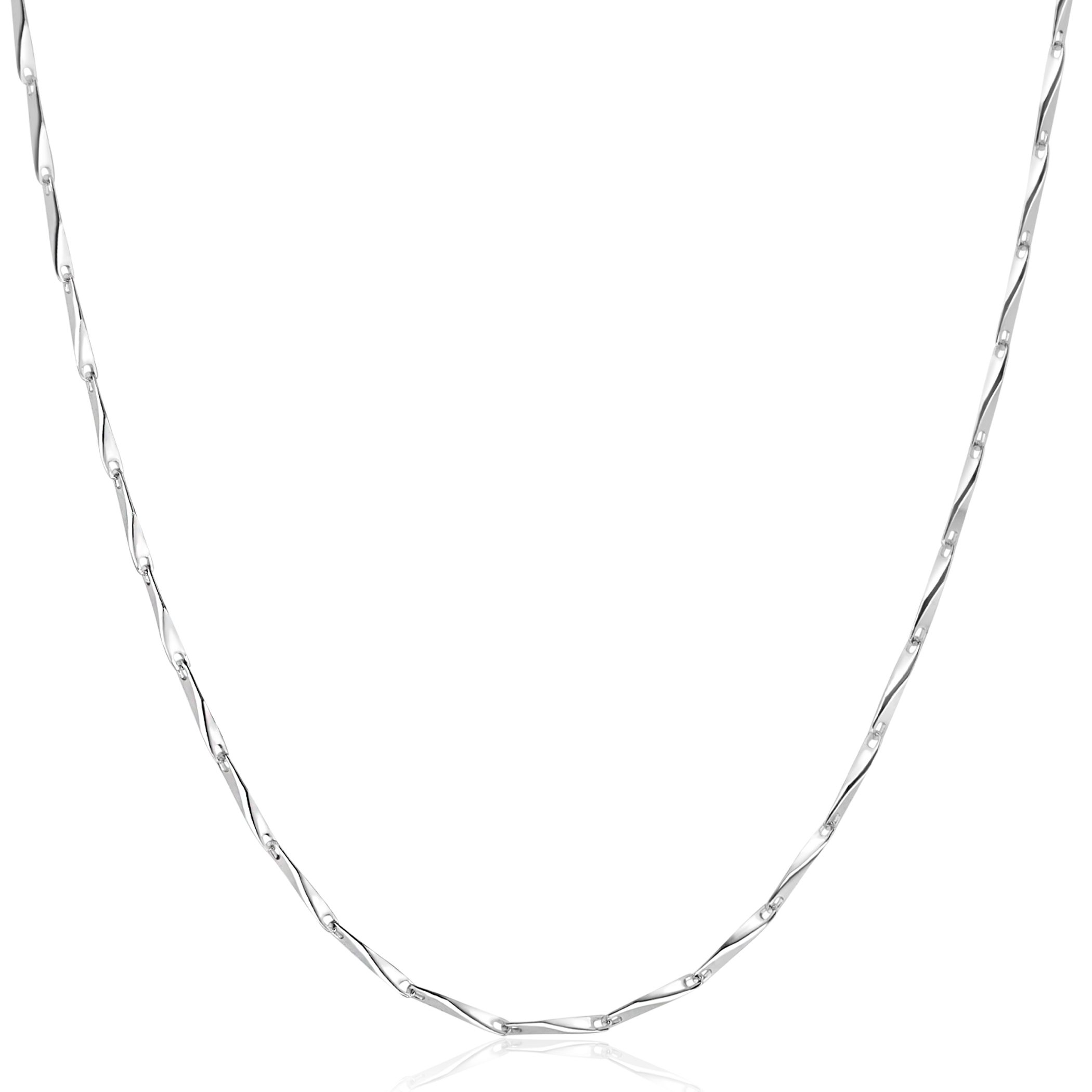 ZINZI Sterling Silver Chain Necklace with Shiny Arrow-shaped Chains width 1,5mm 42-45cm ZIC2414