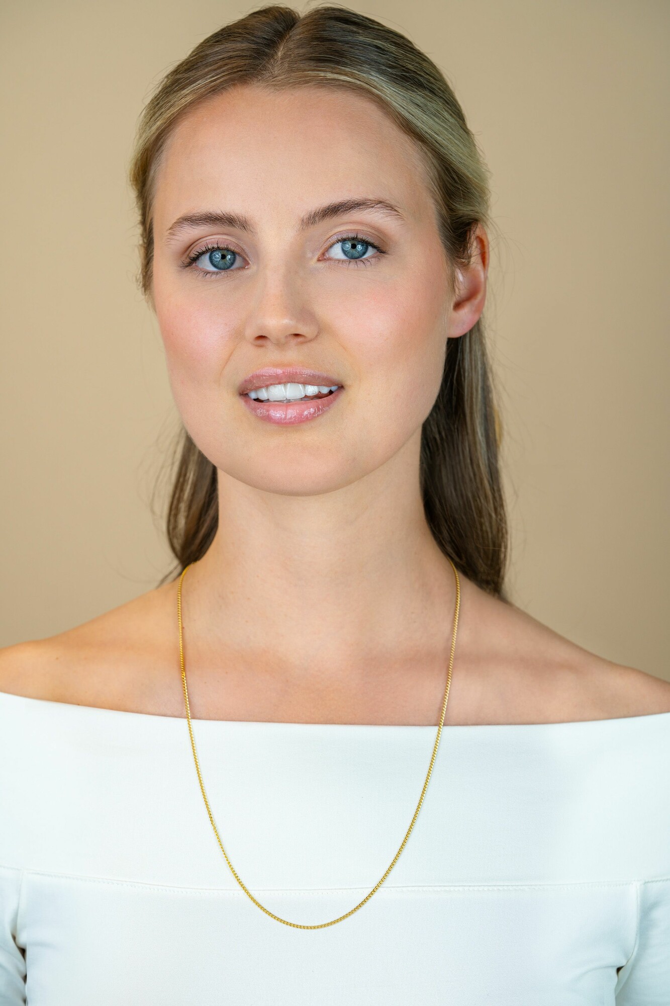60cm ZINZI Gold Plated Sterling Silver Curb Chain Necklace ZILC-G60G