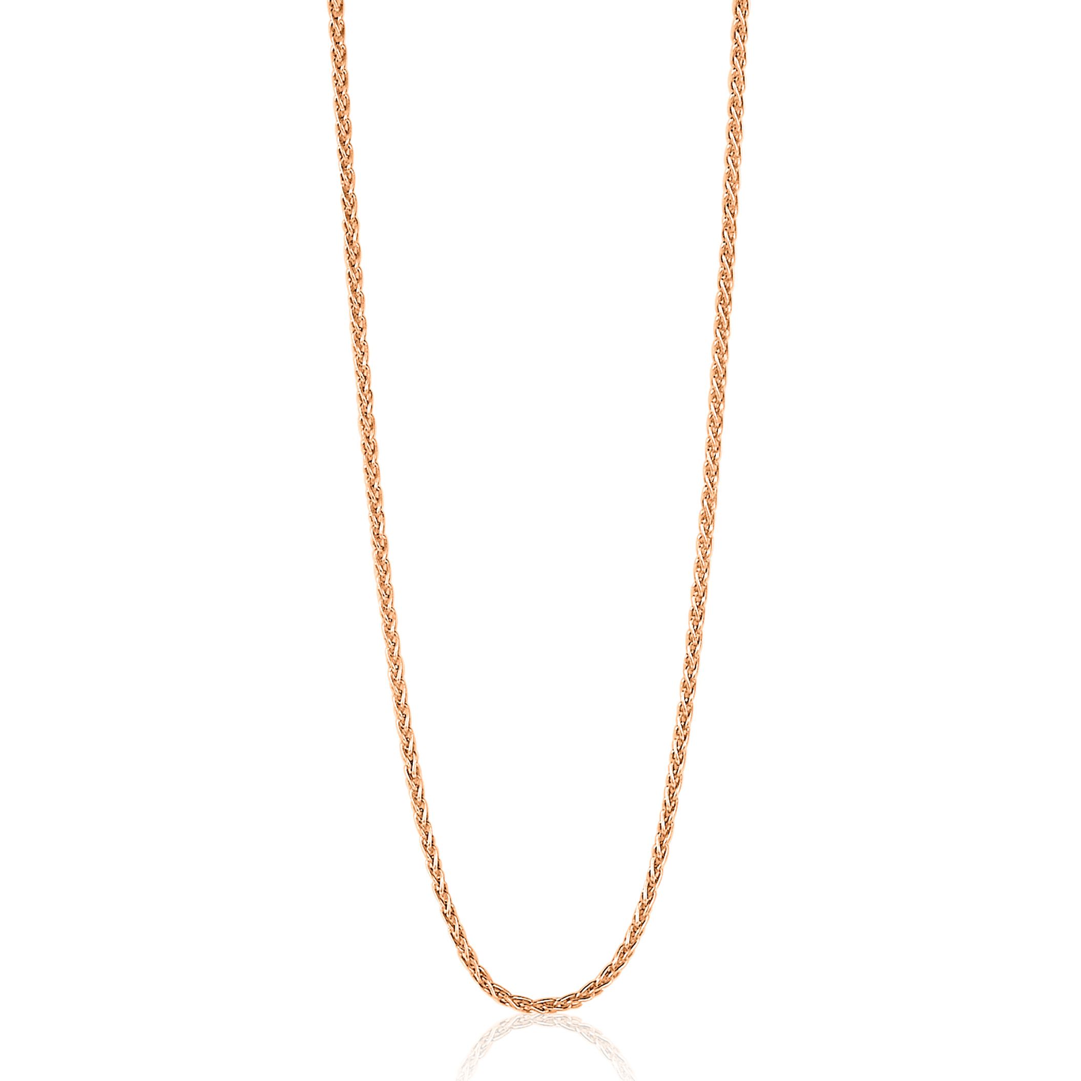 ZINZI zlv. palmier collier 90 cm rosé verguld