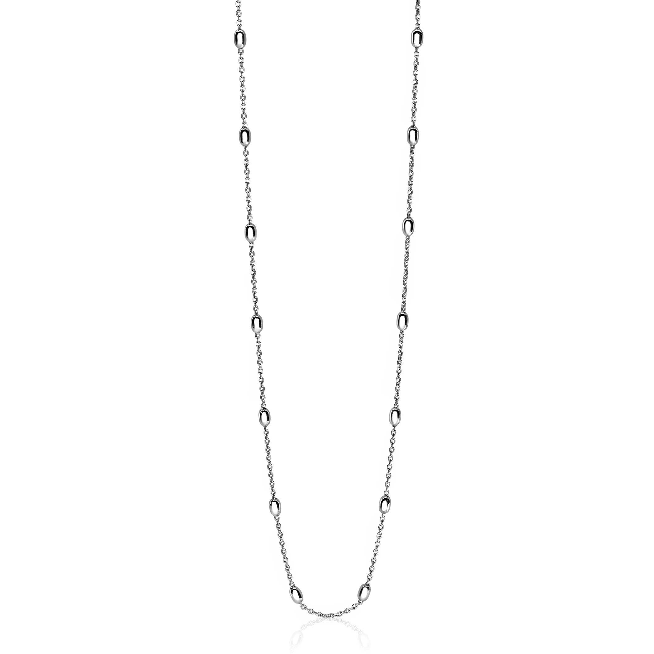 ZINZI Sterling Silver Fantasy Necklace Oval 42-45cm ZIC1655