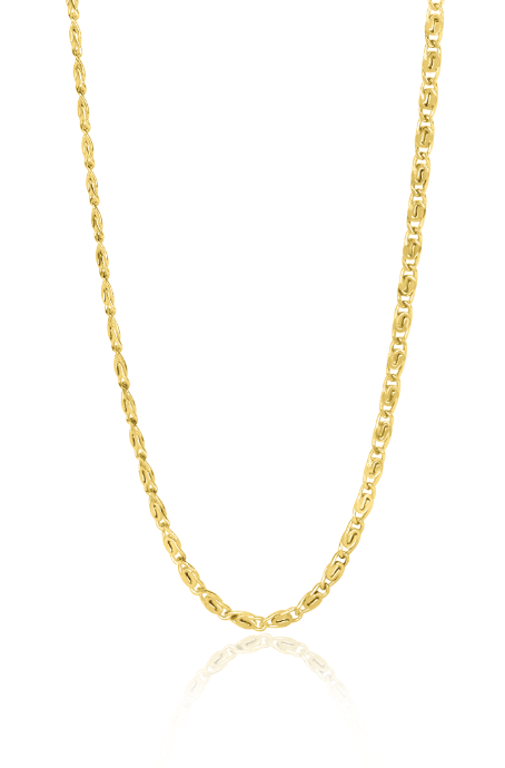 ZINZI 14K Gold Fantasy Chain Necklace 1,6mm width 45cm ZGC295