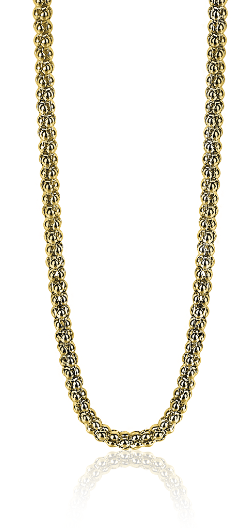 ZINZI Gold Plated Sterling Silver Chain Necklace 45cm ZIC1288