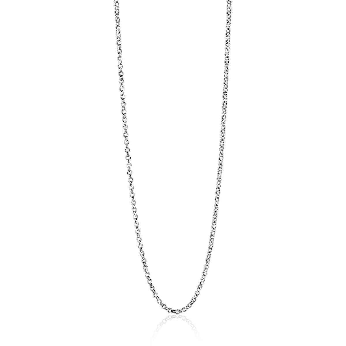 42cm ZINZI Sterling Silver Rolo Chain Necklace ZILC-J42
