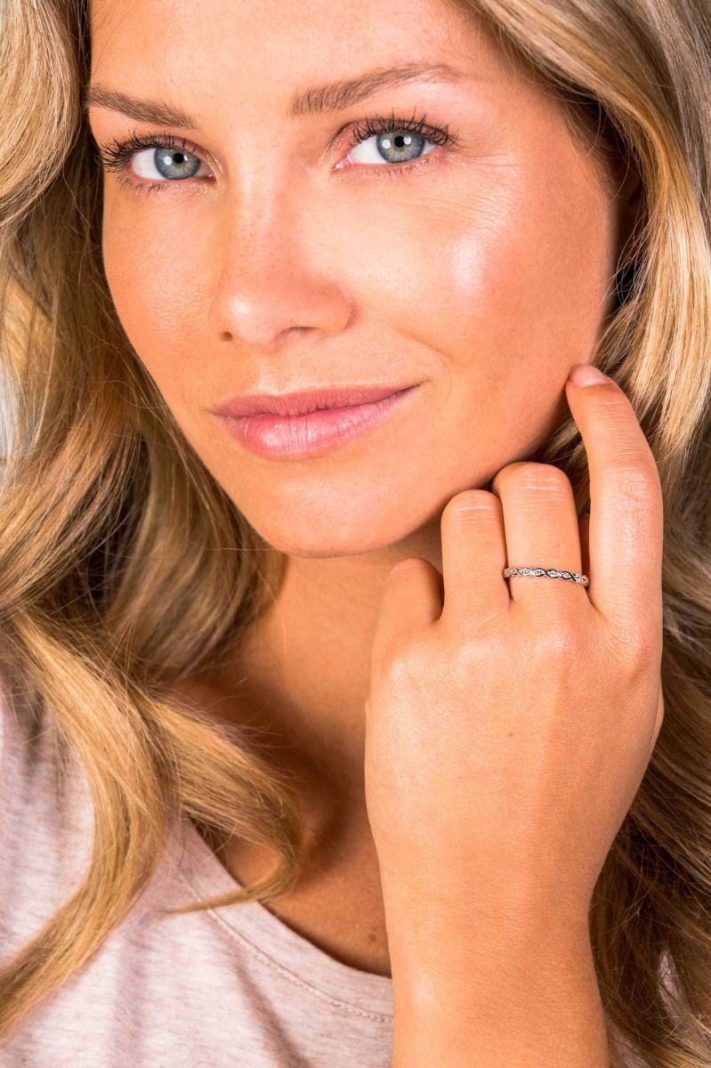 ZINZI Sterling Silver Stackable Ring Infinity White 2,4mm ZIR1595