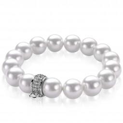 ZINZI Sterling Silver Bracelet with Pearls for Charms CH-A18