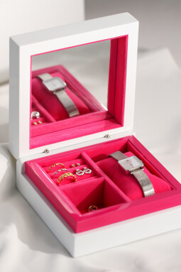 ZINZI Jewellery Box Pink JEWELBOX