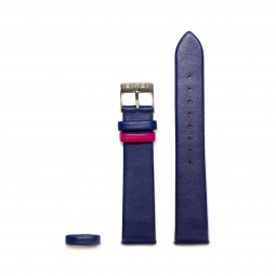 ZINZI Retro Blue Leather Strap 18mm RETBAND7