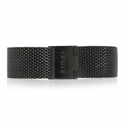 ZINZI Retro Stainless Steel Mesh Strap Black 18mm RETBAND14