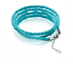 ZINZI Braided Bracelet Turquoise ZBF11T