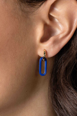 19mm ZINZI ovale oorbedels in trendy lapis lazuli blauw ZICH2455L (zonder oorringen)